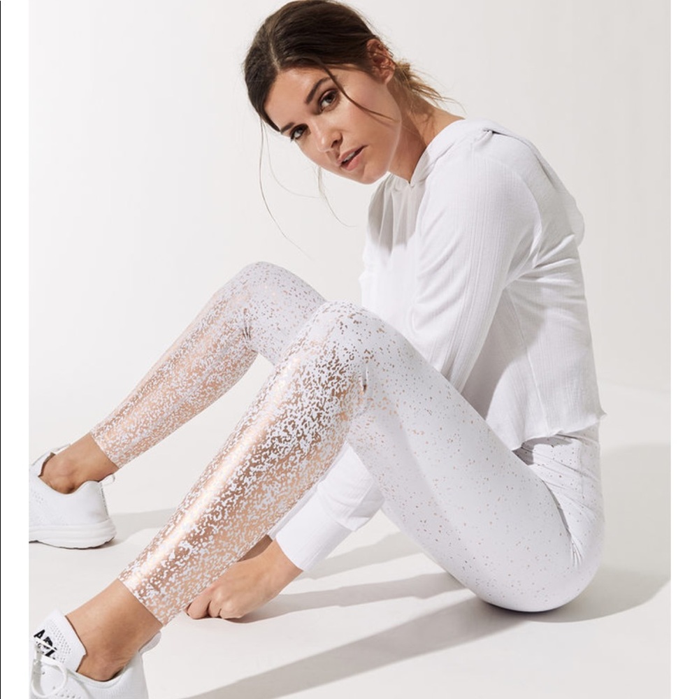 Beyond Yoga Ombre Legging White/Rose Gold Speckle